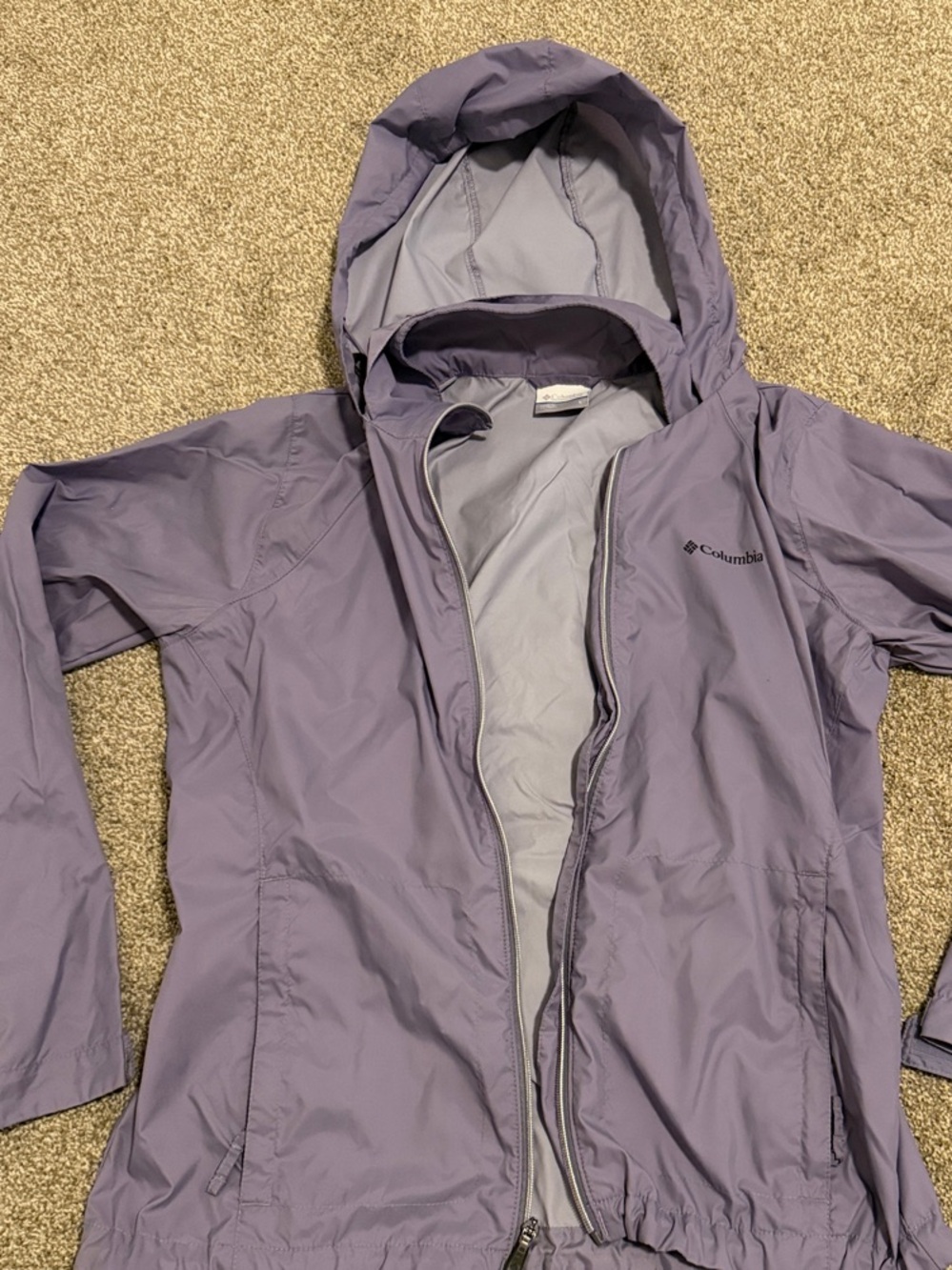 Columbia Lavender Windbreaker Jacket